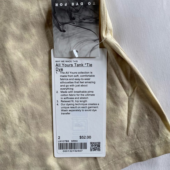 Lululemon All Yours Tank Top *Tie Dye - Picture 5 of 8